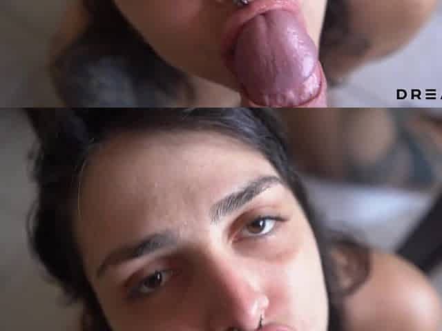 That guy cum over her butt and keep screwing - Amateur Dread Hawt