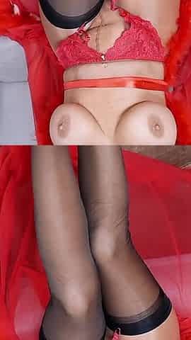 Layered in Nylons Striptease
