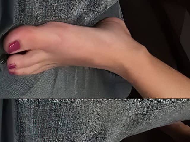 Footjob in the office
