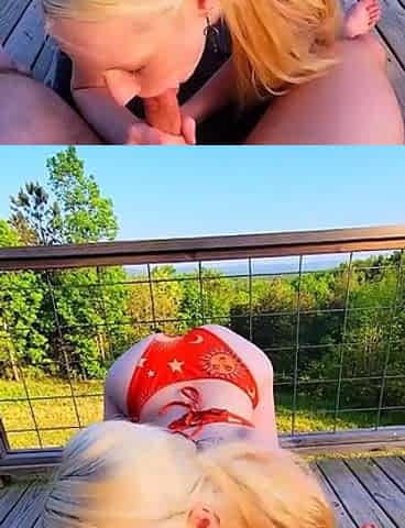 Amateur blonde teen sucks dick in hot pov blowjob sex tape