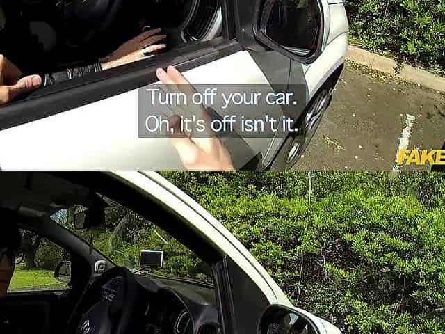 Policeman screws a geek and spunks over her glasses - Fake Cop