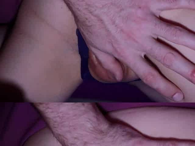 Tiny brunette hair with large booty has a hard climax