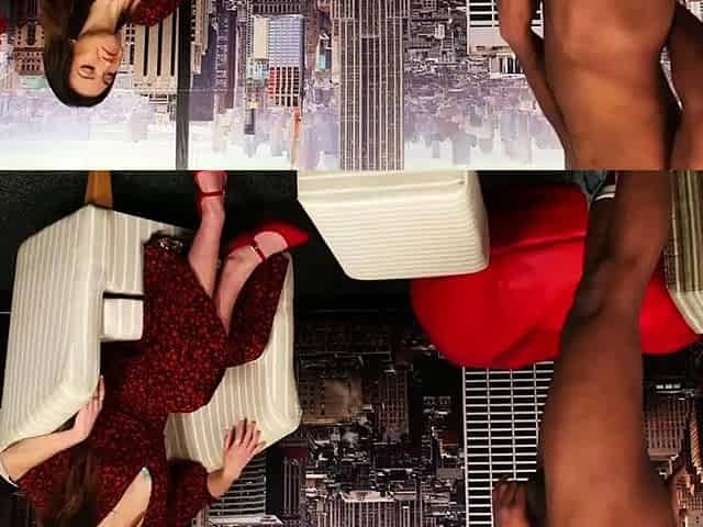 Greedy busty voyeur enjoys BBC job