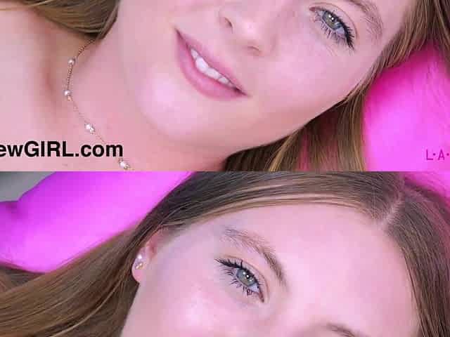 Breathtaking blond undressed close-up