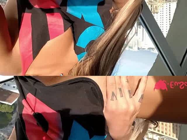 Young Girl Getting Sticky!