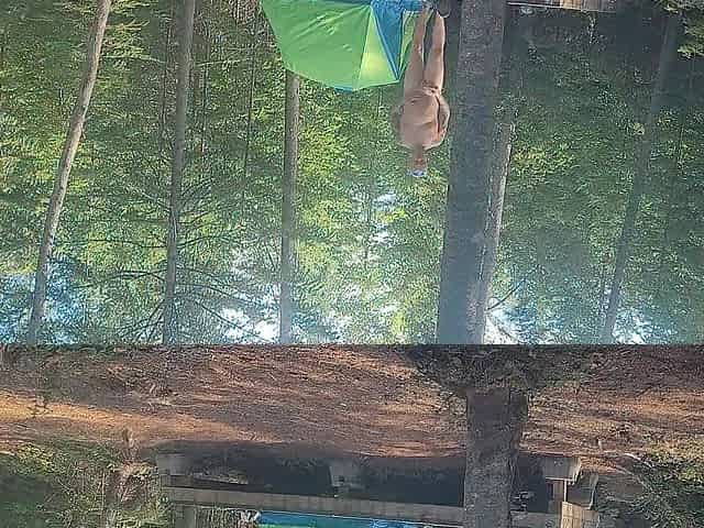 Camping website, getting nude and walking the public trails. Finished on picnic table for hikers