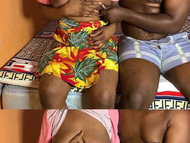 Afro teen maid looks nervous to be drilled by boss