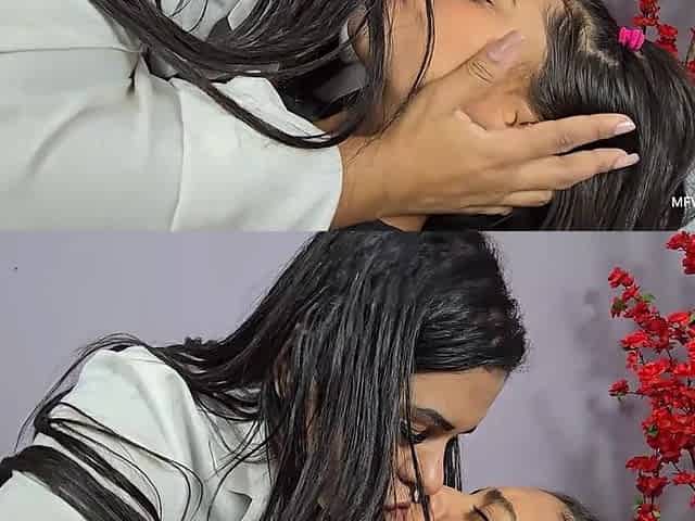 Wet Kisses on the Couch - Sensual Massage Turns Into Kissing