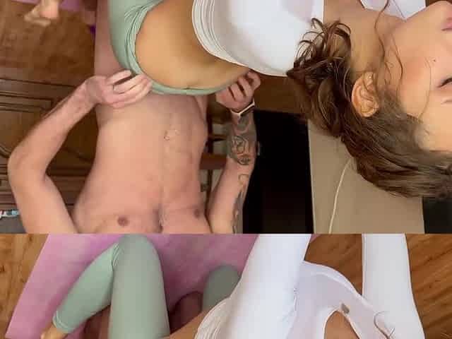 I Helped My Stepmother With Stretching - She Helped Me Relieve Tension. (with Subs)
