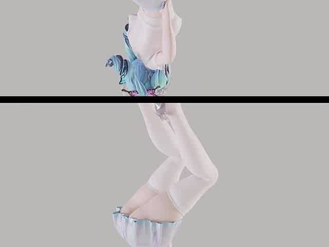 [mmd] Hatsune Queencard Transparent White Silk Tight Miniskirt Riding Perspective