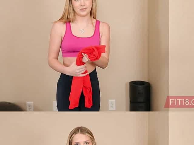 Fit18 - Becky Summer - 103lbs - I Creampie Short Blue Eye Blond Teen In Leotard