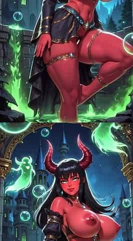157. Demon with Magic Power (ai Animation)
