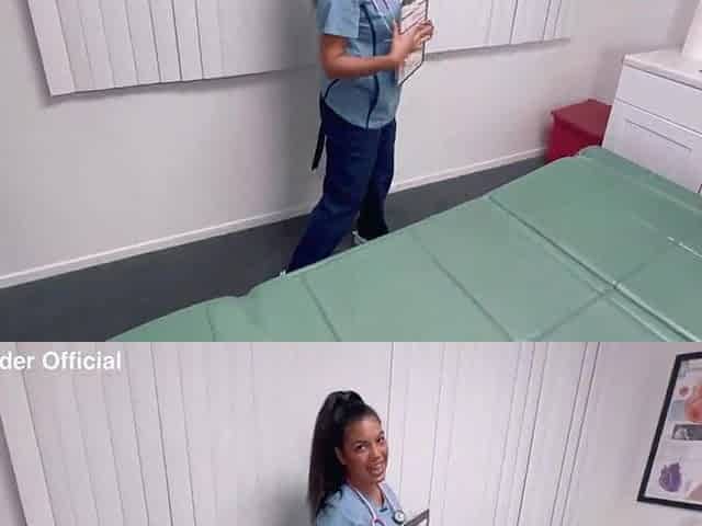 HAWT CURVY LATIN CHICK NURSE MAYA FARRELL TAKES A GIANT CUM EXAMPLE