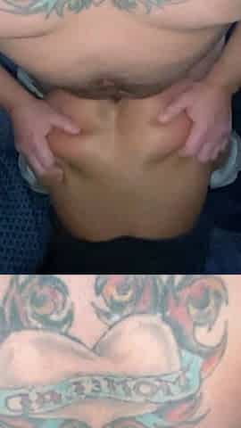 bent over for a quick bang
