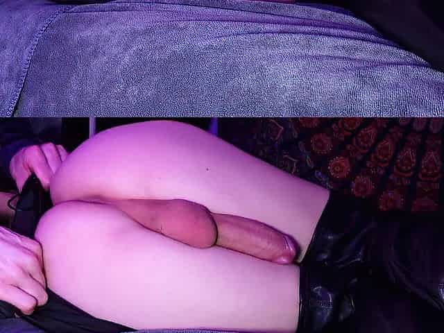 Large Dong Femboy makes me cum twice pounding my booty