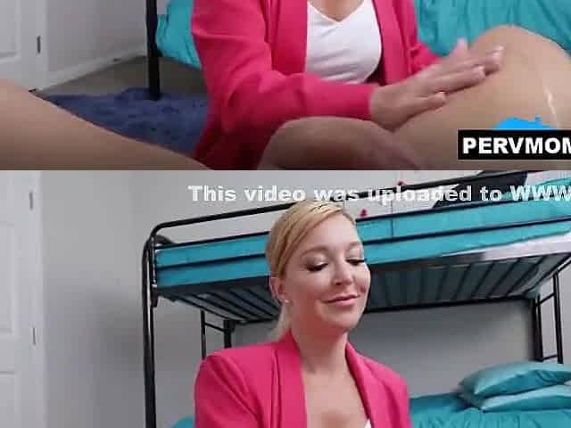 Perv-mom And Laura Bentley In Giving Her Stepson Special Massage