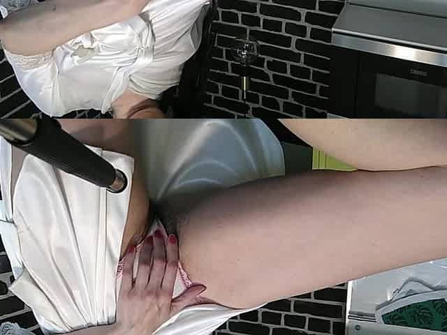 masturbation, unshaved vagina, filthy talk, Russian hawt housewife