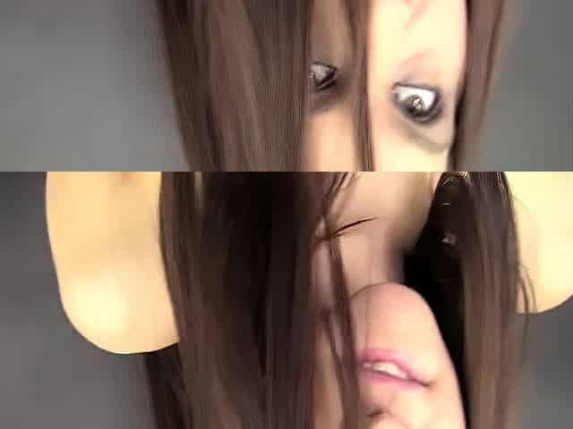 Small tit brunette amateur tugs on a big willie