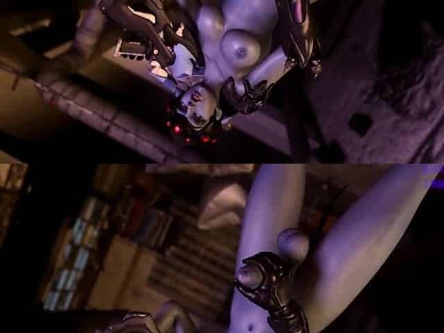 VaM Futanari - Widow does not bite