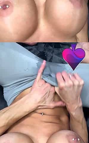 Great Big Boobs On Masturbating Redhead