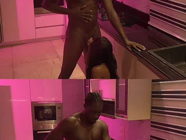 Her Bubble Booty Likes getting Bent over the Kitchen Counter