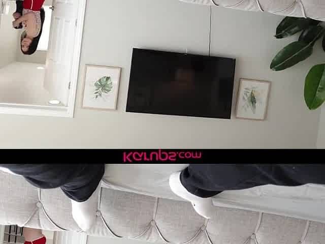 Caught snooping, his knob is pretty soon being sucked & plunged into her hawt cunt in a POV bang!