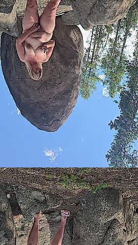 Fingering Large Booty Blond Unfathomable Inside The Forest