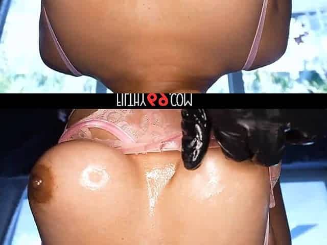 Thick butt black whore gets her snatch destroyed by a BBC