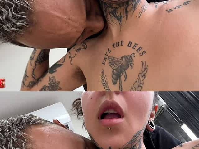 This Guy with a Big Dick Fucked the Hairy Brunette and Filled Her Mouth with Cum
