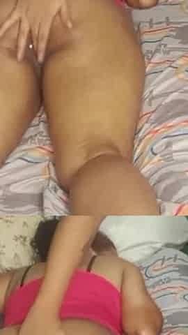 Massage with Cream on My Brunette Mother-in-law's Big Ass