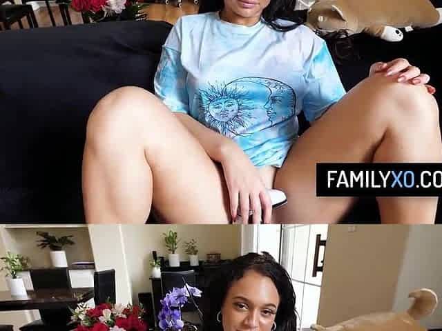 Large butt lalin girl gets massive creampie from her stepfather