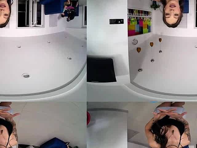 Busty Inked Teen Maddy May Provides Full Service VR Porn