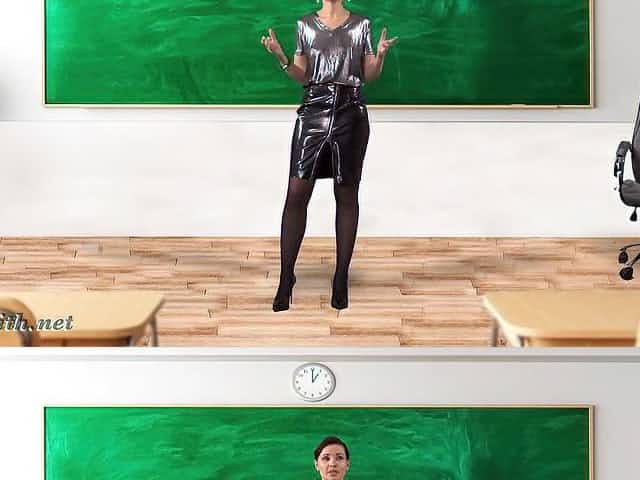 Jeny Smith In My Teacher With Pantyhose And No Panties. Vr By
