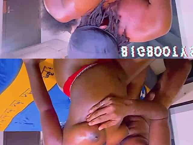 Black lewd dex having a admirable bang