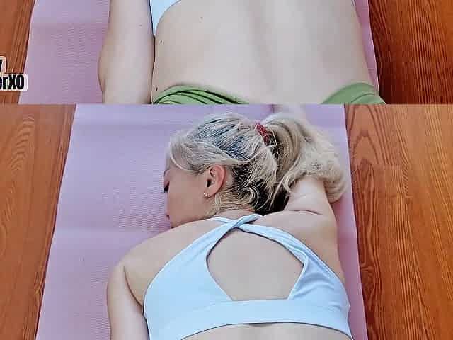MitsuKatty Diaries: Oriental gym beauty got it fine - POV squirt with step sister at home