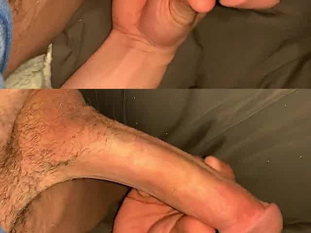 GIANT 8 INCH DICK POV EJACULATION IN DAYBED! SOLO HUNK MASTURBATION GROANING