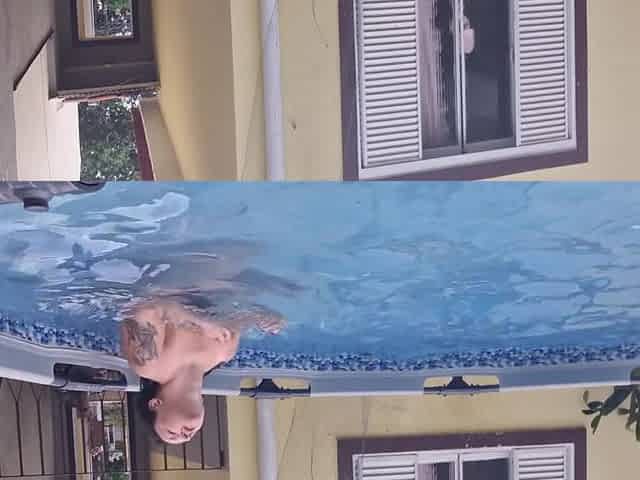 Your Naked Slut Neighbor Showing Off In The Pool For You