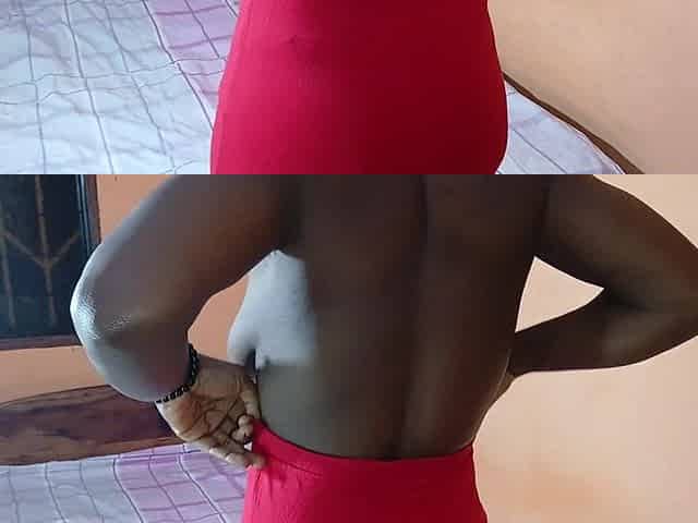 Black teen with constricted and creamy twat
