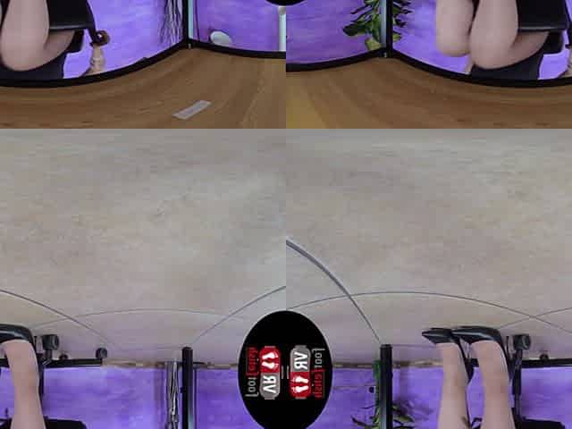 Enjoy A 17-Minute Close-Up Of Sexy Ammalia's Feet In Sheer Pantyhose; Leg and Foot Fetish VR