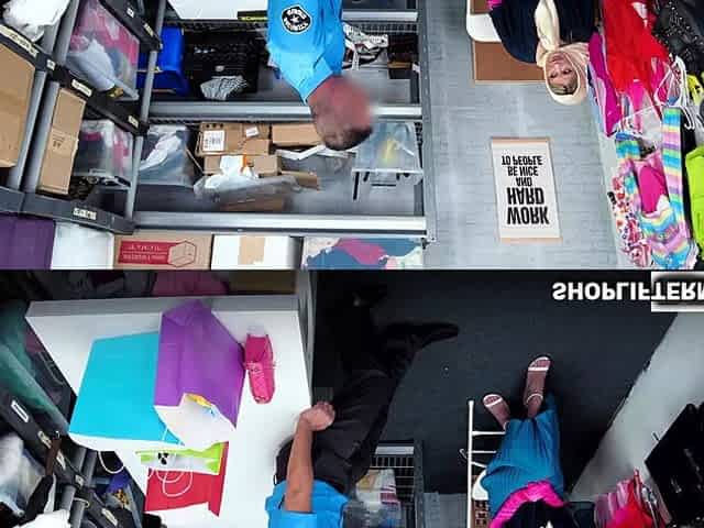 Officer caught Ellie Tay with the stolen items