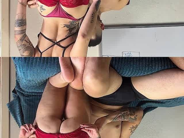 Tattooed Wench Supplicates For Creampie Riding Anal