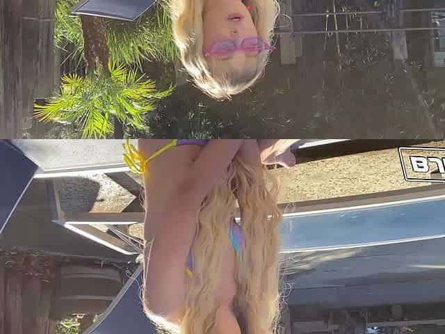 BJRAW Golden-haired spinner Lilly Bell gets a BIGGEST facial