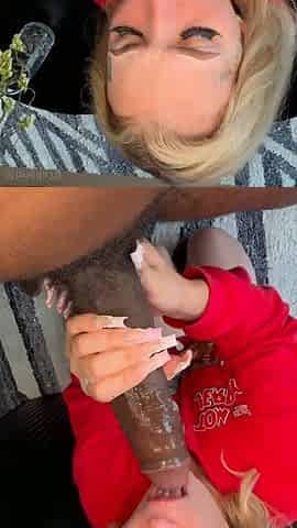 White Teen Takes Massive BBC