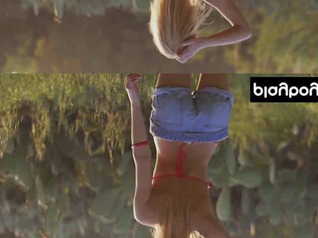 Petite Ukrainian blonde Emily stripping
