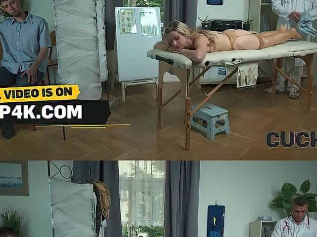 CUCK4K. Slutty doctor hunted her twat