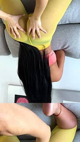 Seducing A Brunette Babe Into Lesbian Sex