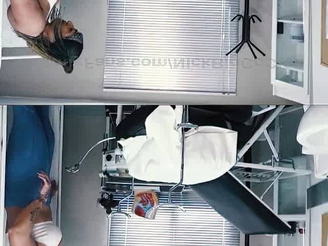 The gynecologist gives me a very thorough scrutiny and leaves my snatch full of milk.