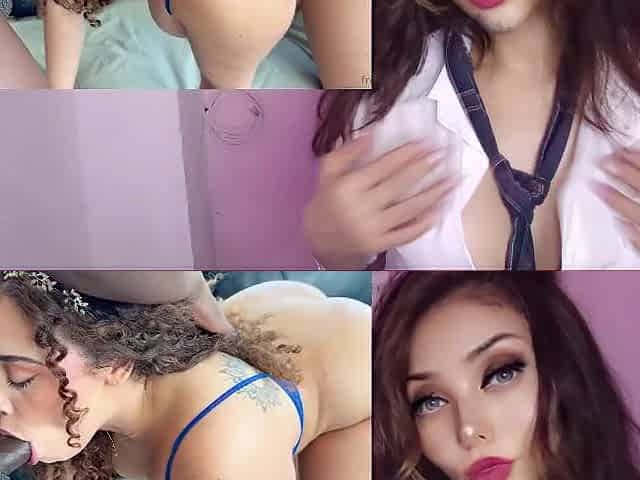 Brunette hair with a biggest booty avid to drink jizz