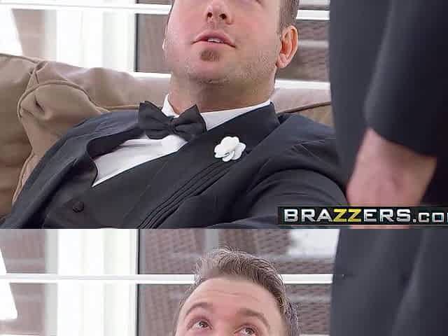 Brazzers- Cute redhead bride screwed