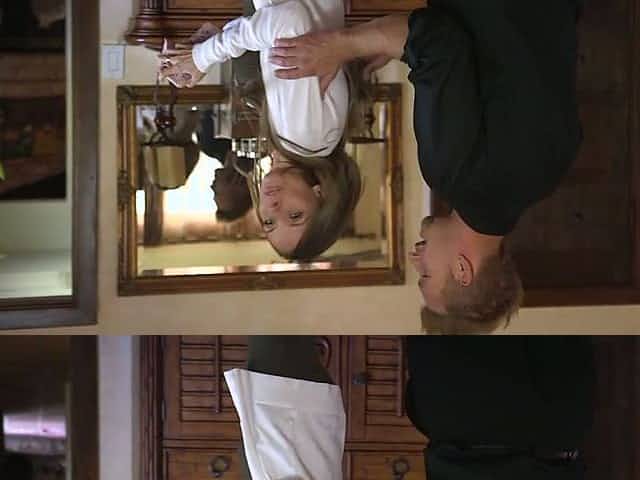 Submissive and tied up babe with fake boobs Pristine Edge does everything her man desires